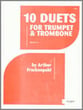 TEN DUETS FOR TRUMPET AND TROMBONE cover